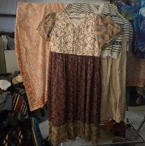 Polagram Floral Patchwork Maxi Dress